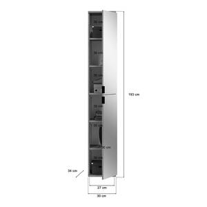 Schuhschrank Idom Typ A Eiche Artisan Dekor - Breite: 91 cm - 6 Spiegeltüren