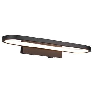 LED-Wandleuchte Gianni Typ B Noir - Métal - Matière plastique - 40 x 8 x 15 cm