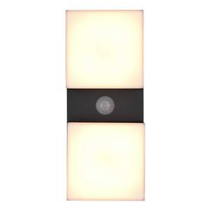 LED-Wandleuchte Avon Typ A mit Sensor Polycarbonat / Aluminium - 2-flammig