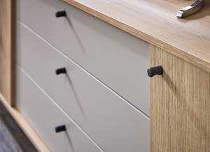 Sideboard Cappya Eiche Evoke Dekor / Hellgrau