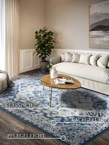 Teppich Gabrielle Polypropylen - Creme / Blau - 160 x 235 cm