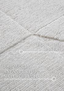 Wollteppich Ursule Wolle - Creme - 80 x 150 cm