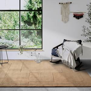 Wollteppich Charlotte Wolle - Beige - 80 x 150 cm