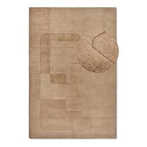 Wollteppich Charlotte Wolle - Beige - 80 x 150 cm