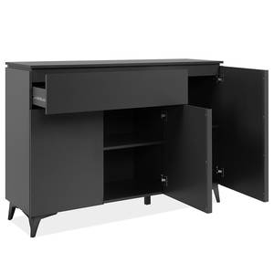 Sideboard Balgan 133 cm Anthrazit / Schiefer Dekor