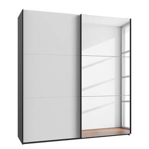 Schwebetürenschrank Level36 216 cm Typ B Weiß / Graphit - Breite: 150 cm - Mit Spiegeltür/-en