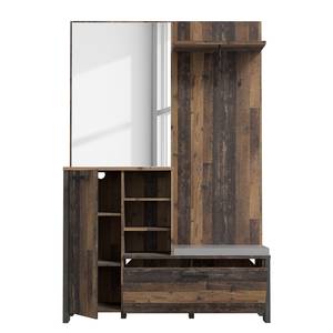 Compacte garderobe Ravenswood Bruin - Plaatmateriaal - 132 x 201 x 42 cm