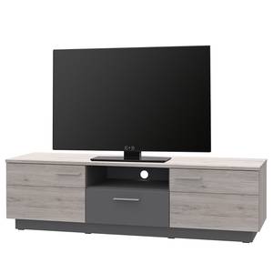 TV-Lowboard Jumapo Inkl. Beleuchtung - Sandeiche Dekor