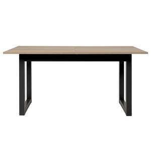 Eettafel Maizana met uitschuiffunctie Eikenhouten look/Antracietkleurig