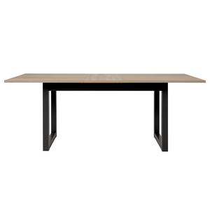 Eettafel Maizana met uitschuiffunctie Eikenhouten look/Antracietkleurig