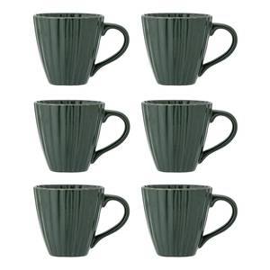 Tasse Latina 6er-Set Steingut - Dunkelgrün