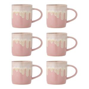 Tasse Louisa 6er-Set Steingut - Pink