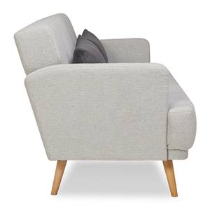 3-Sitzer Sofa Spineda Grau - Massivholz - Textil - 214 x 83 x 86 cm