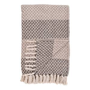 Plaid Belek Polyester / Baumwollstoff - Braun / Beige