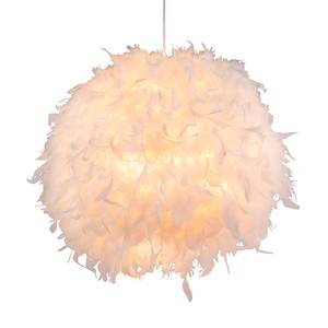 Lampada a sospensione Katunga Piume / Materiale plastico - Bianco - 1 punto luce - Diametro: 45 cm