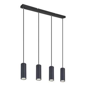 Hanglamp Robby ijzer - Zwart - Aantal lichtbronnen: 4