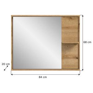 Spiegel Folster Holz - Holzwerkstoff - 84 x 68 x 20 cm