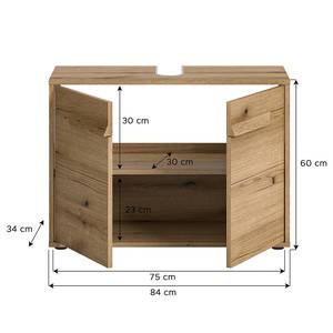 Waschbeckenunterschrank Folster 84 x 60 x 34 cm