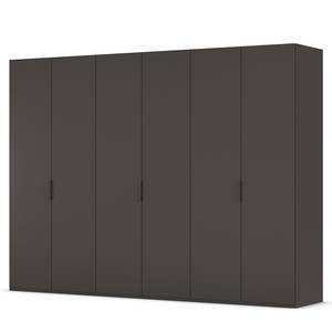 Drehtürenschrank Fifty Graphit - Breite: 301 cm