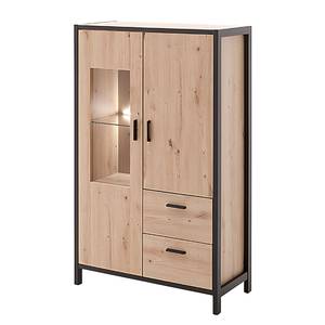 Highboard Simaya Balkeneiche Dekor / Anthrazit