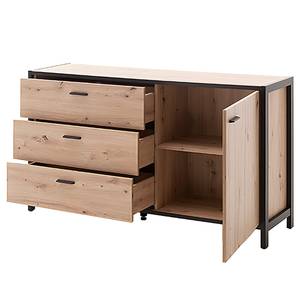 Sideboard Simaya Balkeneiche Dekor / Anthrazit