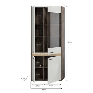 Vitrine Breising Typ B Holz - Holzwerkstoff - 82 x 198 x 37 cm