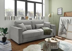 Schlafsofa Severiano Microvelours Thala: Grau