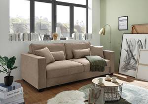 Schlafsofa Severiano Microvelours Thala: Sand