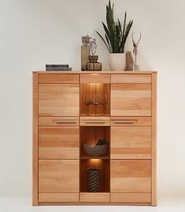 Beleuchtetes Highboard NatureStar 127 cm Kernbuche teilmassiv