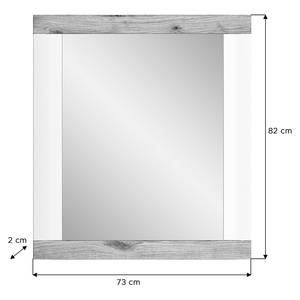 Wandspiegel Norbuck Holz - Weiß - Holzwerkstoff - 73 x 82 x 2 cm