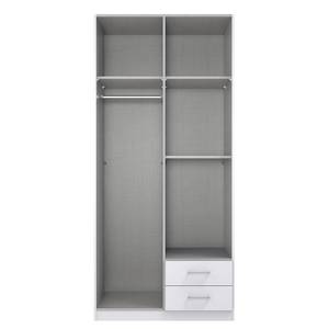 Drehtürenschrank Herford Eiche Sägerau Dekor - Breite: 90 cm