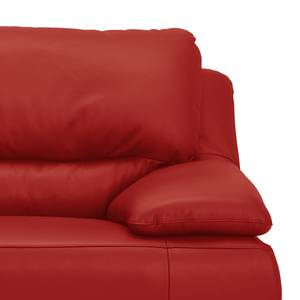 2,5 Sitzer Sofa Minasiya Rot - Echtleder - 218 x 87 x 92 cm