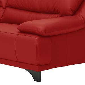 2,5 Sitzer Sofa Minasiya Rot - Echtleder - 218 x 87 x 92 cm