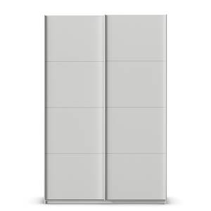 Schwebetürenschrank Quadra - Uni Seidengrau - Breite: 136 cm