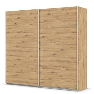 Schwebetürenschrank Quadra - Uni Eiche Artisan Dekor - Breite: 226 cm