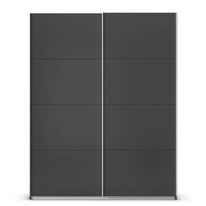 Schwebetürenschrank Quadra - Uni Graumetallic - Breite: 181 cm