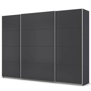 Schwebetürenschrank Quadra - Uni Graumetallic - Breite: 315 cm