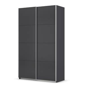 Schwebetürenschrank Quadra - Uni Graumetallic - Breite: 136 cm