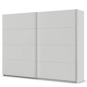 Schwebetürenschrank Quadra - Uni Seidengrau - Breite: 271 cm