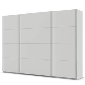 Schwebetürenschrank Quadra - Uni Seidengrau - Breite: 315 cm