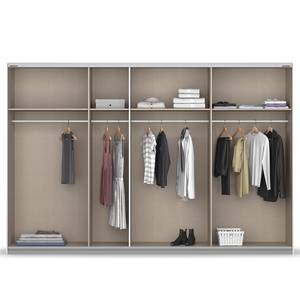 Schwebetürenschrank Quadra Spiegelfront Graumetallic - Breite: 315 cm