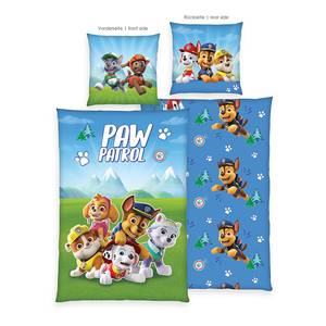 Bettwäsche Paw Patrol Glow in the Dark Baumwolle - Mehrfarbig - 135 x 200 cm + Kissen 80 x 80 cm