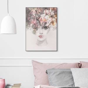 Gerahmtes Bild Aquarel Beauty Gerahmtes Holzbild - Multicolor - 50 x 70 cm