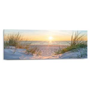 Wandbild Sonnenuntergang MDF - Beige - 30 x 2 cm