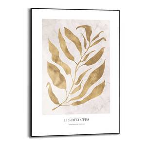 Gerahmtes Bild Golden Branch Gerahmtes Holzbild - Gold - 50 x 70 cm