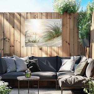 Kunstdruck Sonnenuntergang PVC - Beige - 60 x 80 cm