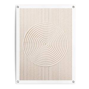 Kunstdruck Sandkreise PVC - Beige - 60 x 80 cm