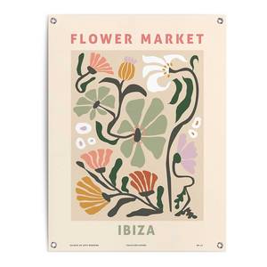 Kunstdruck Flower Market PVC - Pink - 60 x 80 cm