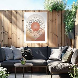 Kunstdruck Sonne PVC - Braun - 60 x 80 cm