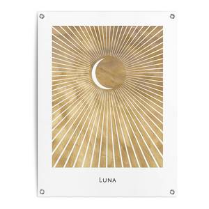 Kunstdruck Mond PVC - Gold - 60 x 80 cm